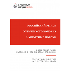 Оптическое волокно - 2019 г. Импорт в РФ.